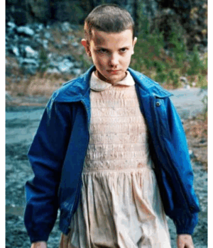 Stranger Things Millie Bobby Brown Eleven Blue Jacket