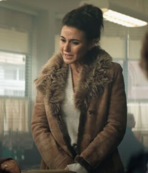 Superman and Lois Lana Lang Cushing Shearling Coat 1