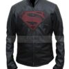 Batman Vs Superman Logo Black Leather Jacket 1