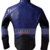 Superman Smallville Men Blue Leather Jacket 2