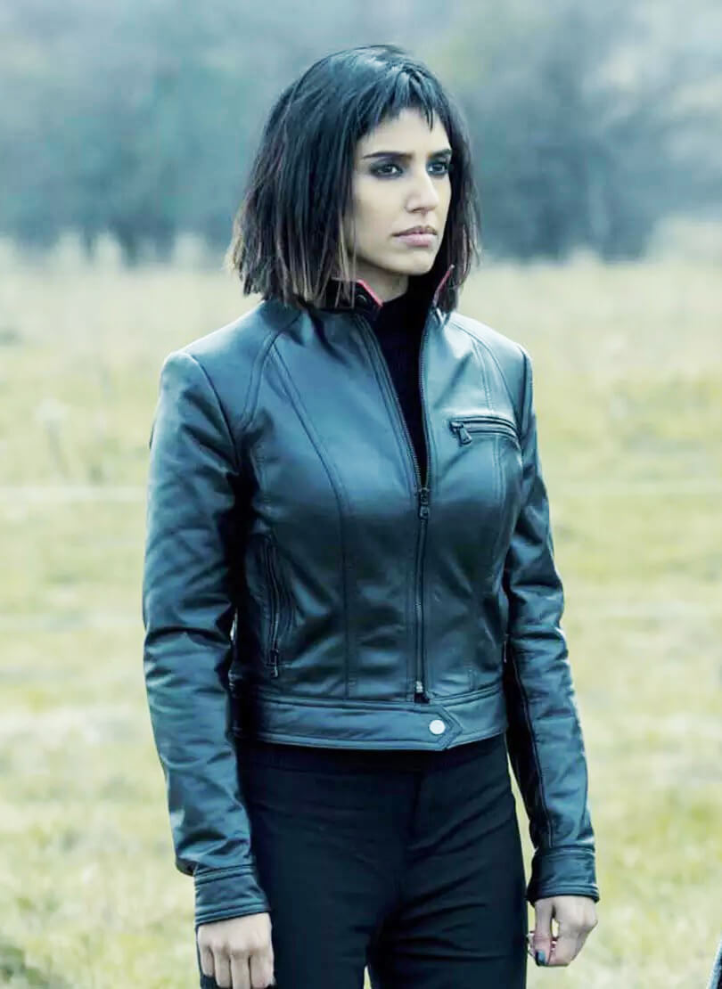The Umbrella Academy Lila Pitts Black Leather Jacket The Umbrella Academy Lila Pitts Black Leather Jacket