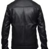 Wrestler Dean Ambrose Logo Biker Leather Jacket Wrestler Dean Ambrose Logo Black Black Biker Jacket 2