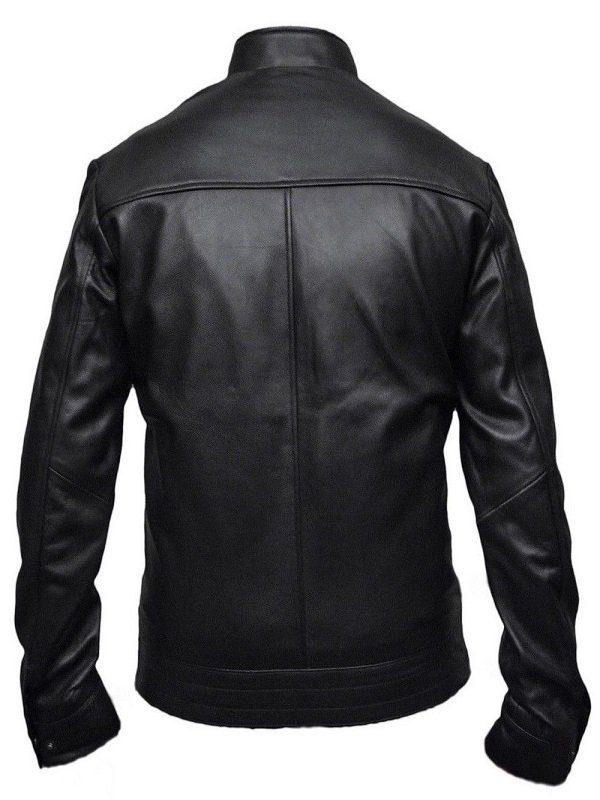 Wrestler Dean Ambrose Logo Biker Leather Jacket Wrestler Dean Ambrose Logo Black Black Biker Jacket 2