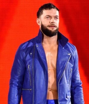Finn Balor Blue Leather Jacket 1