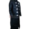 Leather Black Long Coat Costume 2