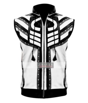 WWE Super Star Cody Rhodes Hoodie Leather Vest 2