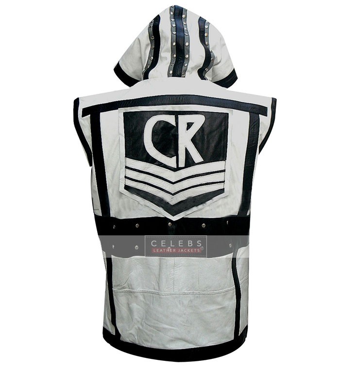 WWE Super Star Cody Rhodes Hoodie Leather Vest WWE Super Star Cody Rhodes Hoodie Leather Vest 3
