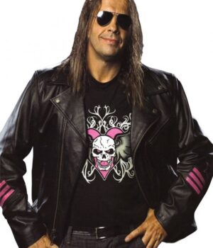 WWE Bret Hitman Hart Leather Jacket1