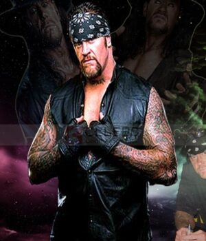 Undertaker WWE Black Leather Vest 1