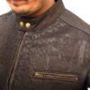 Union Jack UK Flag Logo Cafe Racer Leather Jacket Union Jack UK Flag Logo Cafe Racer Leather Jacket13