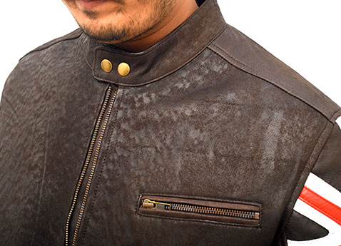 Union Jack UK Flag Logo Cafe Racer Leather Jacket Union Jack UK Flag Logo Cafe Racer Leather Jacket13