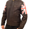 Union Jack UK Flag Logo Cafe Racer Leather Jacket Union Jack UK Flag Logo Cafe Racer Leather Jacket14
