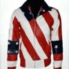 Independence Day Gift Flag Leather Jacket 1
