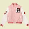 Hello Kitty Apples Pink Varsity Jacket