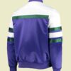 Hardwood Classics Script Milwaukee Bucks Purple Jacket