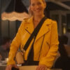 The Marriage App Luisana Lopilato Yellow Leather Jacket