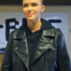 1UP 2022 Ruby Rose Black Leather Jacket