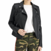 Womens Black Cowboy Leather Jacket