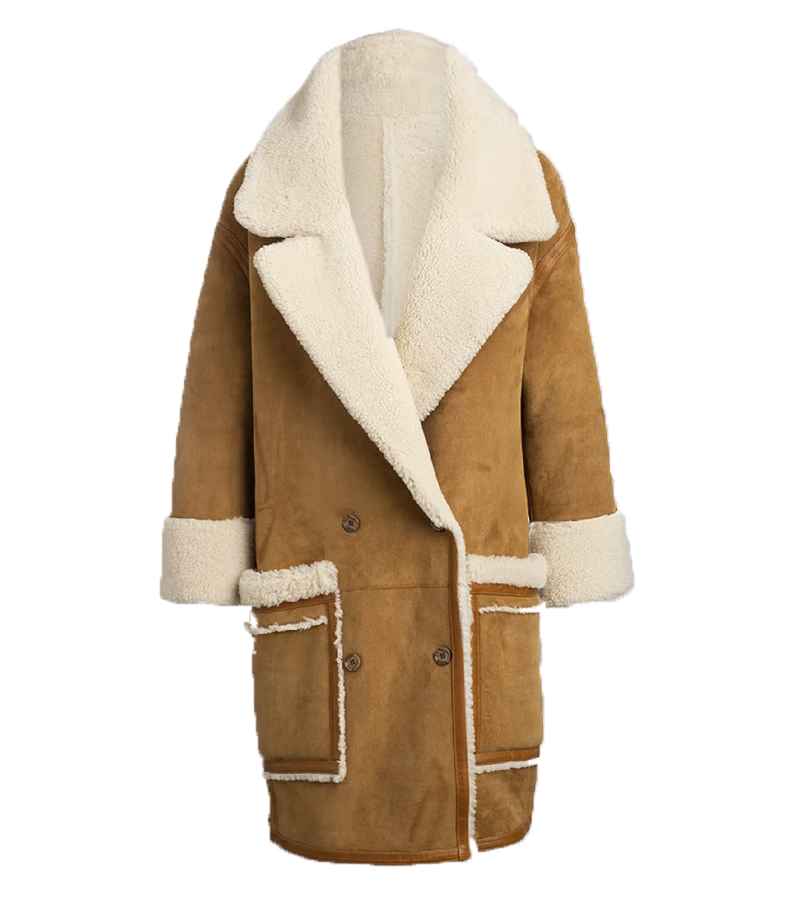 Karlie Kloss Brown Shearling Coat 2022 Karlie Kloss Brown Shearling Coat 2022 3