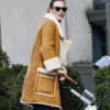 Karlie Kloss Brown Shearling Coat 2022 Karlie Kloss Brown Shearling Coat 2022 2