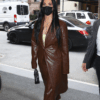 Katy Perry Good Morning America 2022 Leather Coat 3
