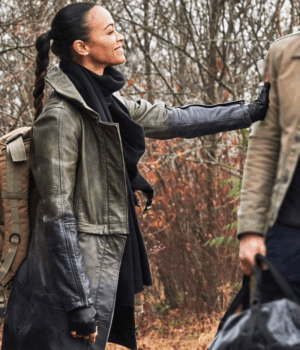 The Adam Project 2022 Laura Trench Coat 1