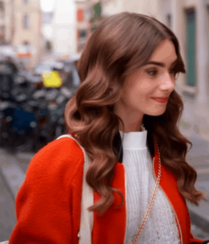Emily in Paris S02 Lily Collins Orange Jacket 1