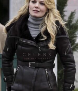 Once Upon a Time Emma Black Leather Jacket 1