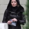 Once Upon a Time Emma Black Leather Jacket 7