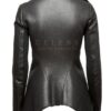 Womens Black Asymmetrical Zipper Leather Jacket Womens Black Asymmetrical Zipper Leather Jacket 2