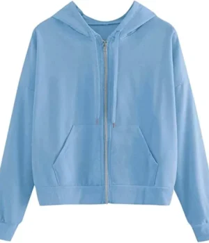  	Stargirl S01 E07 Courtney’s Blue Cropped Hoodie
