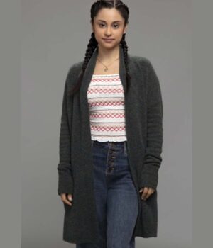  	Yolanda Montez Stargirl Grey Wool Coat