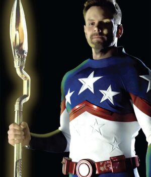  	Stargirl Starman Leather Costume Jacket