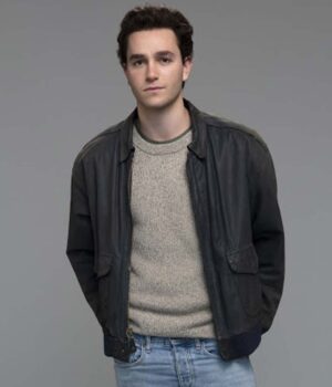  	Stargirl S02 Rick Tyler Black Leather Jacket