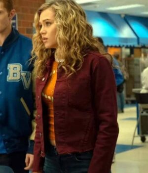  	Courtney Whitmore Stargirl Maroon Cotton Jacket