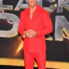  	Black Adam Dwayne Johnson Red Suit