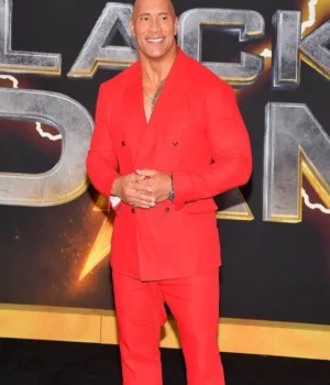  	Black Adam Dwayne Johnson Red Suit