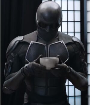  	The Boys Black Noir Black Leather Jacket