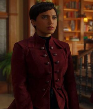  	Nora Anthony Upload Burgundy Coat
