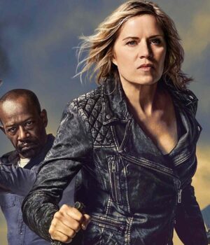  	Madison Clark Fear The Walking Dead Black Leather Jacket