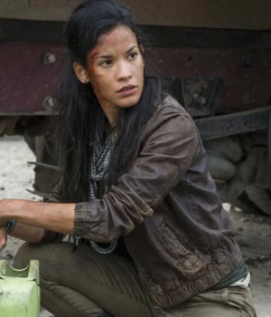  	Danay Garcia Fear The Walking Dead Luciana Galvez Leather Jacket
