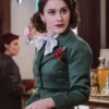  	The Marvelous Mrs. Maisel Rachel Brosnahan S04 Green Cropped Jacket