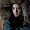 Hanna Corduroy Coat With Fur Blue Hood Hanna Corduroy Coat With Fur Blue Hood