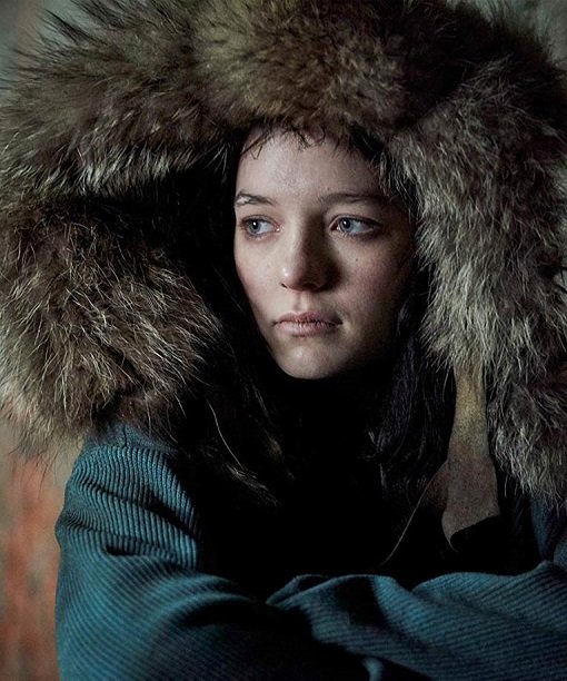 Hanna Corduroy Coat With Fur Blue Hood Hanna Corduroy Coat With Fur Blue Hood