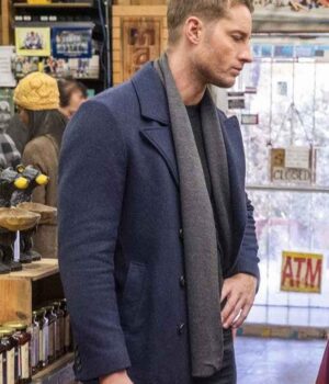  	Kevin Pearson This Is Us Season 04 Justin Blue Wool Coat