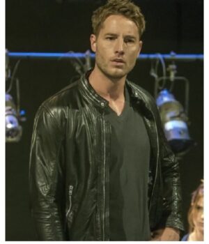  	Kevin Pearson This Is Us Justin Hartley Black Leather Jacket