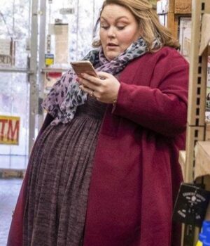  	Kate Pearson This Is Us Season 04 Red Wool Coat