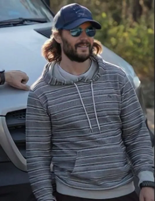 The Terminal List Ben Edwards Grey Hoodie The Terminal List Ben Edwards Grey Hoodie