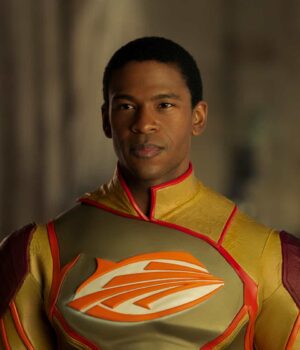  	Jupiter’s Legacy Fitz Small Yellow Leather Jacket