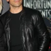  	Neil Patrick Harris Premiere Event Black Leather Jacket